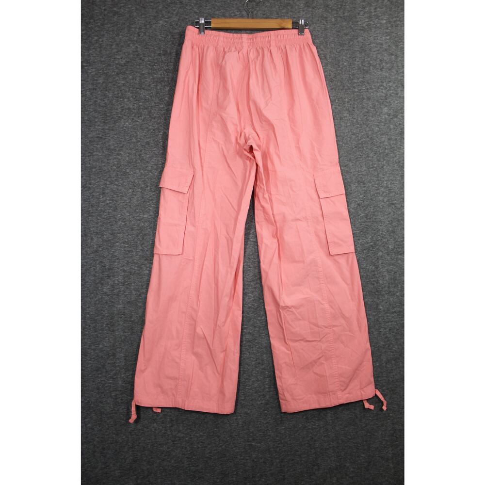 Aerie High Waisted Go-For-It Baggy Cargo Pant, Spicy Coral, Size S - Picture 2 of 7